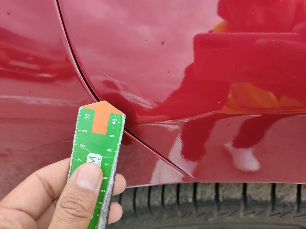 Daño en Aleta delantera izquierdo Arañazo ligero Arañazo ligero