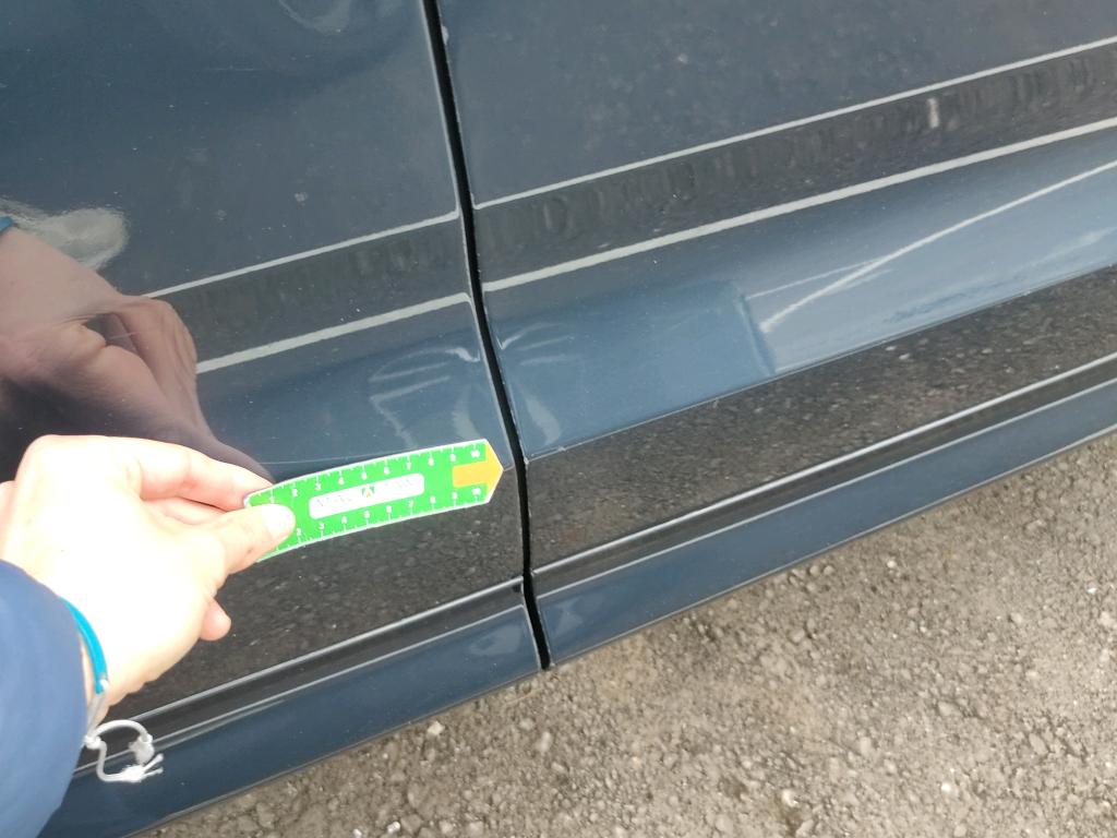 Daño en Puerta delantera derecha Arañazo ligero Arañazo ligero