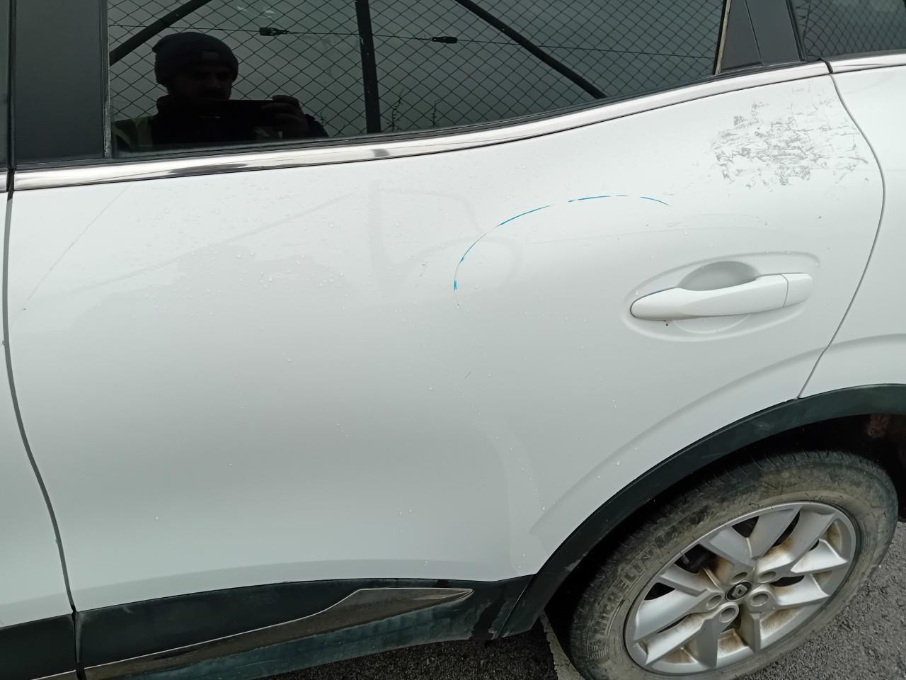 Daño en Puerta trasera izquierda Arañazo profundo Arañazo profundo