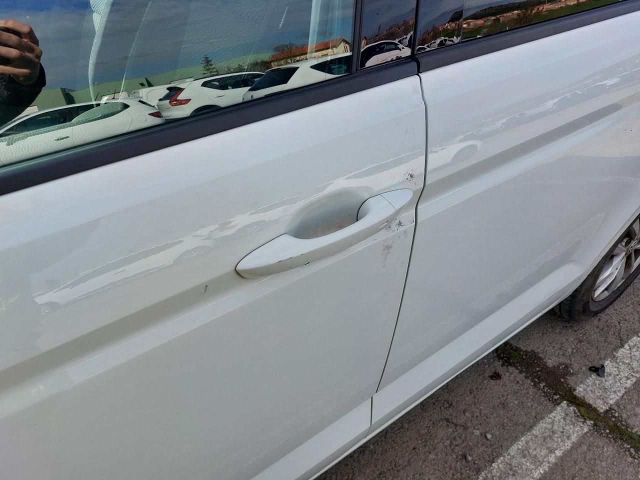 Daño en Manilla puerta exterior delante izquierda Arañazo profundo Arañazo profundo