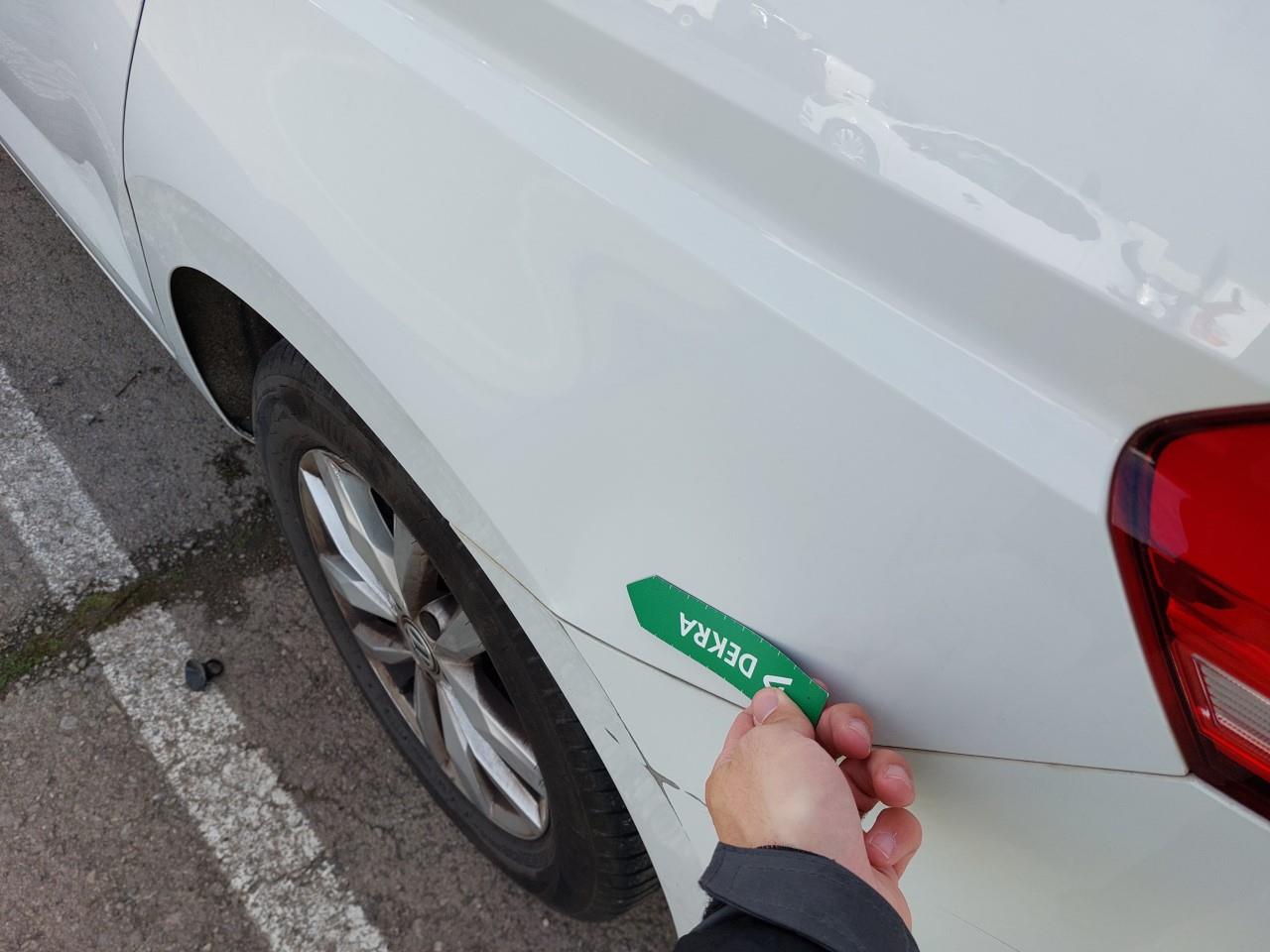 Daño en Aleta trasera izquierdo Golpe carrocería y  pintura dañada Golpe carrocería y  pintura dañada