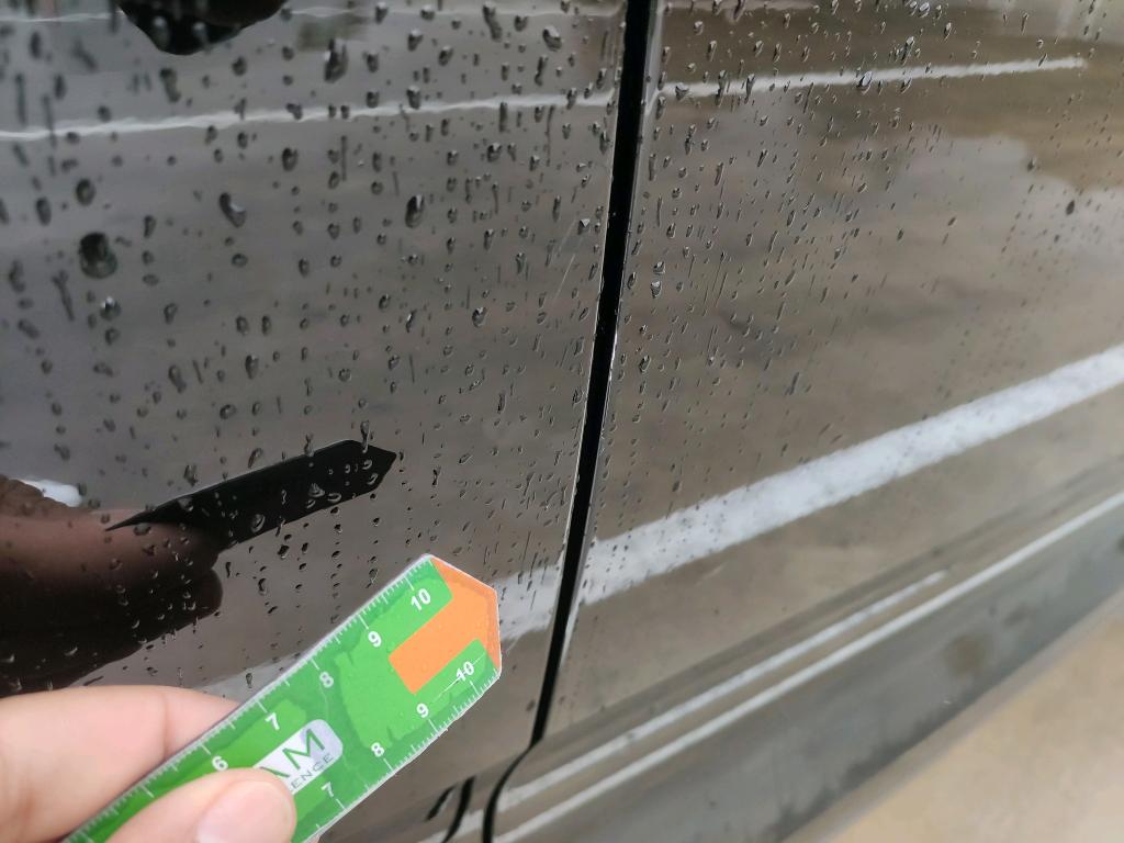 Daño en Puerta delantera derecha Arañazo ligero Arañazo ligero