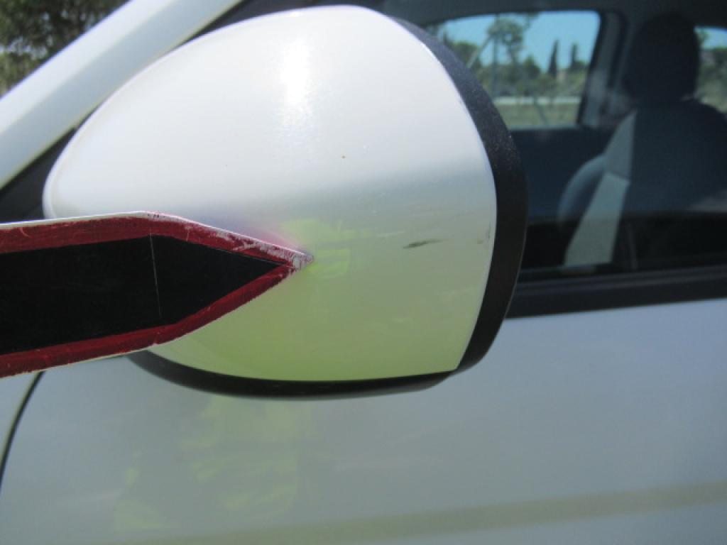 Daño en panel dañado dañado